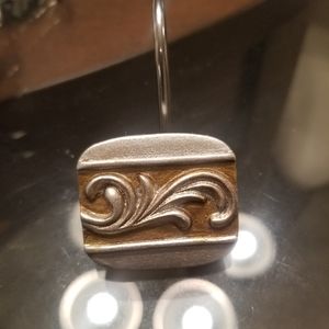 Metallic Shower Curtain Hooks